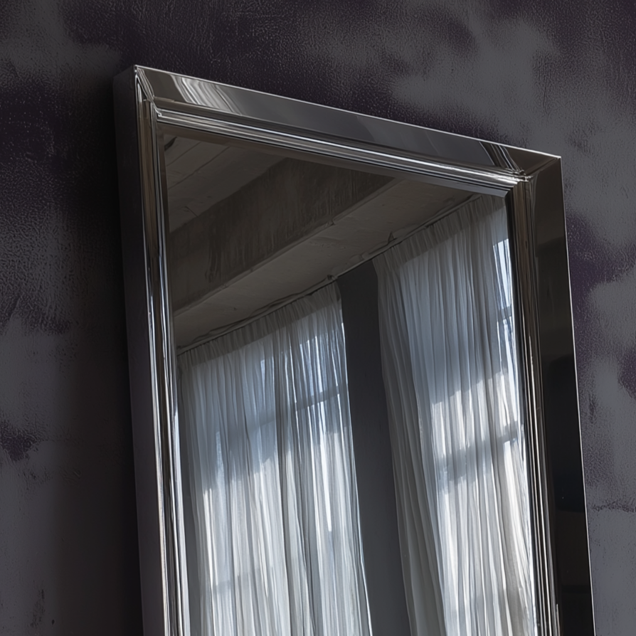 MIA oversized mirror chrome detail